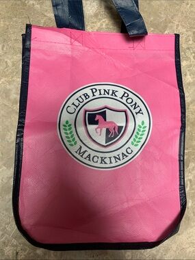 Club Pink Pony Women’s Pink Tote Bag. Pre-Owned. Size:9x12.